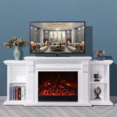 電気暖炉コーナーテレビ台
